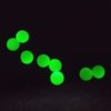 200pcs/pack Soft Rubber Luminous Fishing Beads Round Plastic Rig Glowing Green Beads 6mm Carp Fishing Gear Accessory