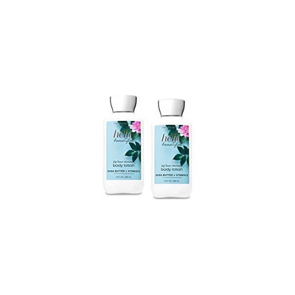 Bath and Body Works 2 Pack Hello Beautiful Super Smooth Body Lotion 8 Oz