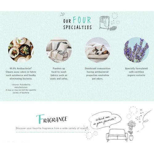 LAVONS Fabric Softener/Conditioner Liquid, Natural Laundry Odor Eliminator for Baby& Kid, Clothes for Sensitive Skin Japanese Clothing Wrinkle Remover 20.3Fl Oz/600mL Blooming Blue