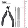 SG Nekoo Toe Nail Clippers for Thick Nails for Seniors, Splash Proof Trim Fingernail and Ingrown Toenail, Ergonomic Non-Slip Grip Nail Clippers for Men Women