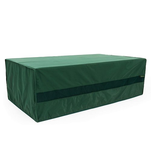 Covermates Deck Box Cover - Light Weight Material, Weather Resistant, Elastic Hem, Seating and Chair Covers, 50W x 28D x 21H, Green
