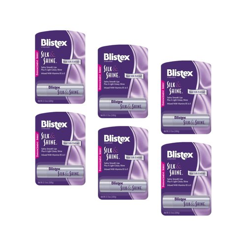 Blistex Silk & Shine Lip Moisturizer 0.13 oz Pack of 6