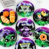 60Pcs Green Purple Monster Truck Party Paper Plates for Monster Truck Birthday Party 9in Racing Car Theme Disposable Tableware Dinnerware Set for Kids Boys Monster Truck Birthday Party Supplies