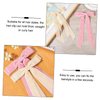 2PCS Velvet Hair Bows Ribbon Hair Clips, Fall Alligator Hair Pins, Ponytail Holder Accessories Sides Metal Hair Bow Barrettes Hair Accessories for Women Girls Kids (Beige+Pink)