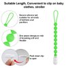 AmazingM Baby Food Grade Silicone Tractor Truck Teether Toy with One Piece Design Pacifier Clip Holder,Teething Pain Relief Toys Gift Set for 3 Months+ Boys and Girls,Freezer Safe,BPA Free. (Green)