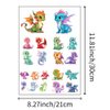 Dopetattoo 20 Designs Temporary Tattoo Dinosaur for Kids Baby Dinosaurs Cartoon Dragon Fake Tattoos Baby Dragon Tattoos