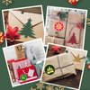 120 PCS Christmas Envelope Stickers Christmas Tree Seals Labels, 2'' Round Merry Christmas Snowflake Stickers Combination for Gift Invitation Greeting Card Envelope Holiday Presents Decorative Seals