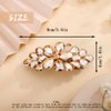 Aimimier Flower Crystal Hair Clip Sparkling Rhinestone Gem Barrettes Alligator Hair Clips Spring Clips Wedding Hair Accessories for Women Girls (Yellow)