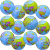 Dshengoo 12 Pcs Inflatable Globe Beach Balls,16 Inch Swimming Pool Toys,Kids Summer Water Ball for Beach Playing,Teaching,Party Favors
