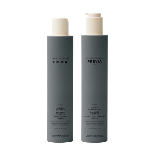 Previa Blonde Silver Shampoo and Conditioner Set - Hydrating Specifically for Blonde, Gray, and White Hair (8.45 oz each)