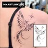 INKARTLINK Temporary Tattoos, Semi Permanent Tattoos Adult Art Designs Waterproof Temporary Tattoos Party Favors Tattoo Stickers Realistic, No Adhesive, Lasts 1-2 Weeks (Phoenix)