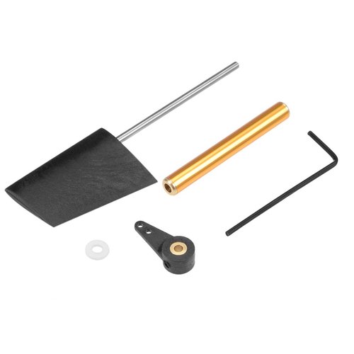 uxcell RC Boat Rudder with Single Servo Arm,Rudder Pad Thickness 7mm 1 Set