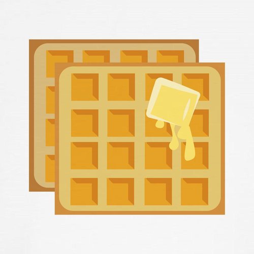 CafePress Buttered Waffles Dog T Shirt Dog T-Shirt, Pet Clothing, Funny Dog Costume