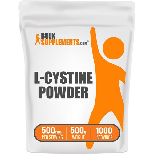 BULKSUPPLEMENTS.COM L-Cystine Powder - Amino Acid Supplement for Immune Support, Antioxidants Source - Gluten Free - 500mg per Serving, 1000 Servings (500 Grams - 1.1 lbs)