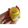 6 Mini 2" Axolotl Slow Rise Squishy Toys - Memory Foam Party Favors, Fidgets, Prizes, OT (Random Colors) (6 Axolotls (Random Colors))