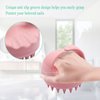 Dr.Pedi Scalp Massager Scalp Scrubber Hair Shampoo Brush Scalp Brush Hair Scrubber Scalp Massager for Hair Growth Dandruff Removal Silicone Deep Scalp Cleansing and Relax Scalp Light Pink
