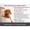 Pure Wild Alaskan Salmon Oil for Dogs & Cats - Relieves Scratching & Joint Pain, Improves Skin, Coat, Immune & Heart Health. All Natural Omega 3 Liquid Food Supplement for Pets. EPA + DHA Fatty Acids