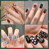 Biutee Nail Stamping Plates set 8 pcs Nail stamping polish gel 10pcs Templates with stamper Nail Art Plates set Christmas Nail Plates animal flower design