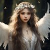 LLinfflr Pearl Flower Crown Floral Garland Headband Flower Halo Headpiece Hair Wreath Boho Photos Wedding Pink