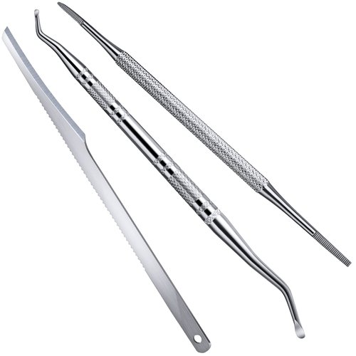 Teenitor Ingrown Toenail Cleaner Tool, Ingrown Toenail Lifter and Toenail File, Under Nail Cleaner Tools Toenail Sidewall Cleaner Tool, Pedicure Tools For Feet