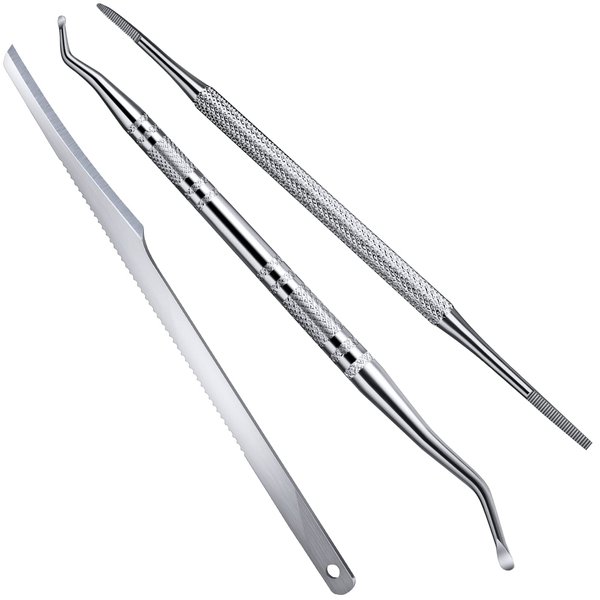 Teenitor Ingrown Toenail Cleaner Tool, Ingrown Toenail Lifter and Toenail File, Under Nail Cleaner Tools Toenail Sidewall Cleaner Tool, Pedicure Tools For Feet