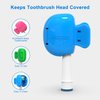 Mspan Toothbrush Head Cover Cap: Tooth Brush Travel Case Protector Plastic Clip Compatible with Manual & Electric Toothbrush for Adults Kids - 2 Packs