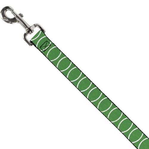 Dog Leash Rings Camo Neon Green White 4 Feet Long 1.0 Inch Wide