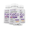 (3 Pack) Lifestyle Extreme Keto Pills 1675MG New & Improved Formula Contains Apple Cider Vinegar Extra Virgin Olive Oil Powder Green Tea Leaf 180 Capsules