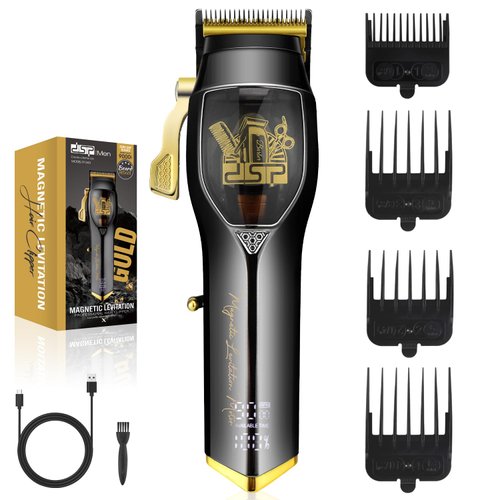 DSP Professional Hair Clipper for Man, Barber Clipper for Hair Cutting, Cordless Hair Clipper, Magnetic Levitation Motor with 9000RPM, Rechargeable Hair Beard Trimmer for Men with Digital Display