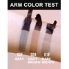 Jutqut Eyebrow Tint, Brow Tint with Eyebrow Stencils, Brow Tint Kit, Eyebrow Tattoos Waterproof Long-Lasting Makeup, Tinted Brow Gel, Semi Permanent Eyebrow Tint Create Fuller Eyebrows（Gray）