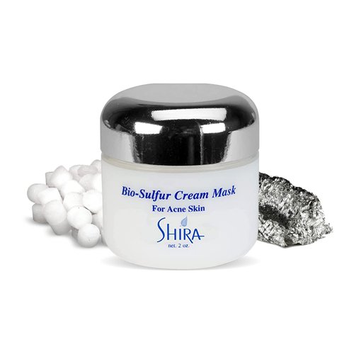 Shira Solar Energy Bio Sulphur Face Mask 2oz with Sulphur & Organic Aloevera, Treatment for Acne-Prone, Dark Spot and Oily Skin Care