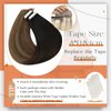 Full Shine Black And Blonde Tape in Hair Extensions Human Hair 14 Inch Tape in Extensions Black To Brown Mixed Blonde Glue Human Hair Extensions Pu Seamless Skin Weft Tape Extensions 50 Gram 20 Pcs