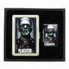 Frankenstein Boris Karloff Cigarette Case Oil Lighter Gift Set D-510