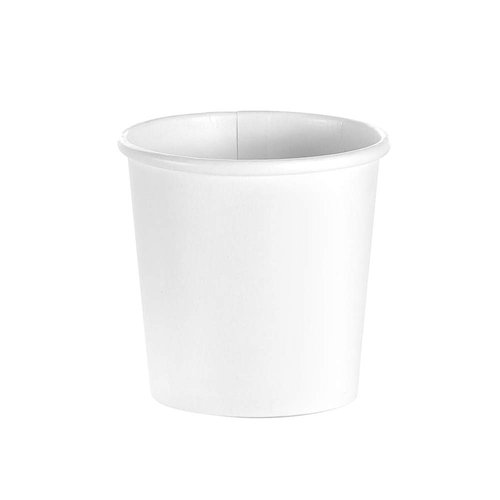 Tezzorio (100 Count) 4 oz White Paper Hot Cups, Espresso Paper Cups/To Go Espresso Shot Cups, Quality Disposable Demitasse Cups
