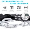 UBULLOX Bike Chain Lock 3FT Bike Lock 5-Digit Combination Bike Lock Anti-Theft Bicycle Lock Resettable Bike Lock Chain for Bicycle, Motorcycle and More, Black