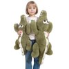 Dalmao 32 inch Green Alligator Stuffed Animal, Giant Crocodile Body Pillow Plush Toys, Home Decor Birthday Gifts for Boys Girls Adults Kids, Halloween, Christmas, Thanksgiving, Birthdays