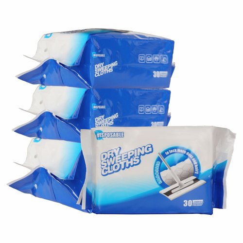 JEBBLAS Disposable Mop Refills Dry Sweeping Pad for Floor Mop Sweeping Cloths Multi Surface Refills, 120 Count