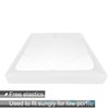 Box Spring Cover Queen Size - Jersey Knit & Stretchy Wrap Around 4 Sides Bed Skirt for Hotel & Home - Queen/Queen XL, White