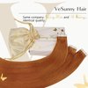 Ve Sunny Tape in Human Hair Extensions Copper Real Hair Extensions Tape ins Pu Tape on Natural Hair Extensions Copper 50g 20pcs 16inch
