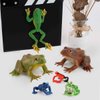 Realistic 6 PCS Animal Frog Bullfrog Model Figures Figurine Family Party Favors Supplies Cake Toppers Set Toys for 5 6 7 8 Years Old Boys Girls Kid Toddlers