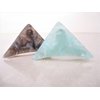Generic Medium blue or taupe marbled triangle acrylic and metal hair claw clip (Primary color: Taupe)