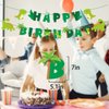 GLASNES Dinosaur Birthday Banner, Dinosaur Theme Birthday Party Decorations for Kids' Birthday Party, Baby shower