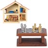 Miniature Chess Set, Gift Dollhouse Furniture Mini Collection Decoration for Home