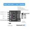 DAMGOO 50W+50W+100W 2.1 Channel Subwoofer Amplifier Board with Treble and Bass Control, Dual TPA3116 Chip, DC 12-24V, Bluetooth and AUX Inputs, DIY Wireless Speakers AMP Board, Password Free (ZK-TB21)