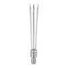 IST 6 Inch Stainless Steel Three Prong, Barbed Paralyzer Pole Spear Tip