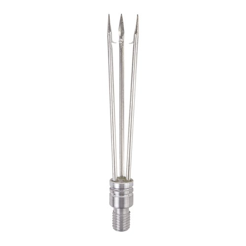 IST 6 Inch Stainless Steel Three Prong, Barbed Paralyzer Pole Spear Tip