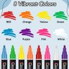 8 Pack Liquid Chalk Markers,Dry Erase Markers & Window Markers for Blackboards,Chalkboard Menu Board & Glass Car Window