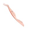 Pretty memory Eyelash Applicator Tool Stainless Steel Lash Tweezers Curved Eyelash Tweezers for Easy Lash Application and Removal, Rose Gold