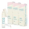 FEG Eyebrow Growth Treatment | Enhancing Serum to Lengthen, Thicken & Darken Brows | Non-irritating, Safe for All Skin Types | 3 Pack