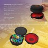 GeekOn Protective Dice Case with Foam Padding and Nesting Felt Dice Tray for Board Games and RPGs - Holds up to 75 dice! (Black)